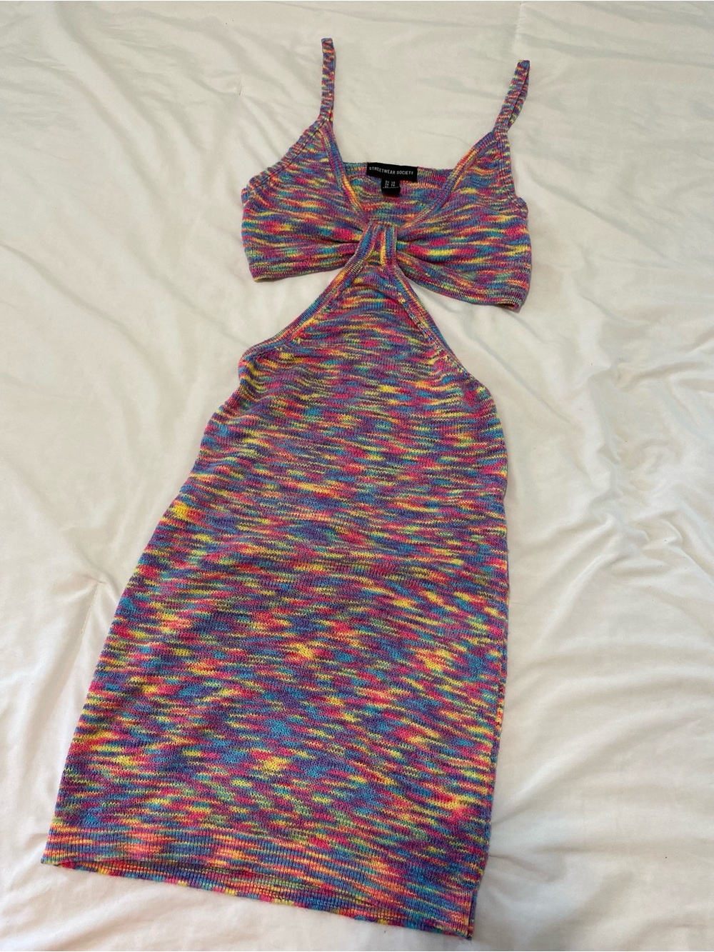 Knit Cutout Mini Dress - Picture 3 of 3